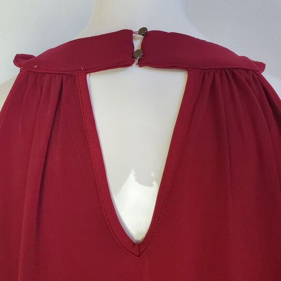 NEW Tempted Plus Size Maroon Beaded Tank - Picture 5 of 8